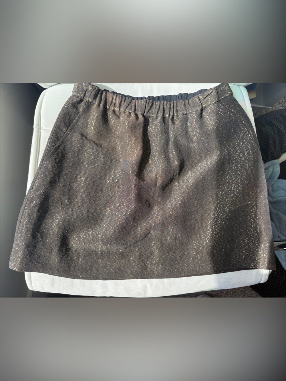 Broadway & Broome Women's Black Elastic Waist Skirt - XS